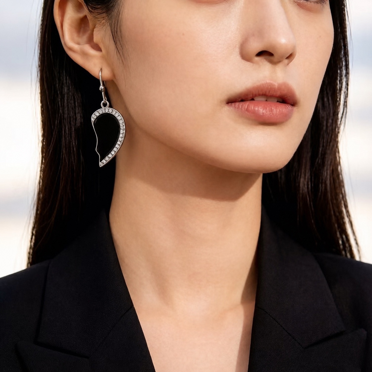 Heart Drop Earrings