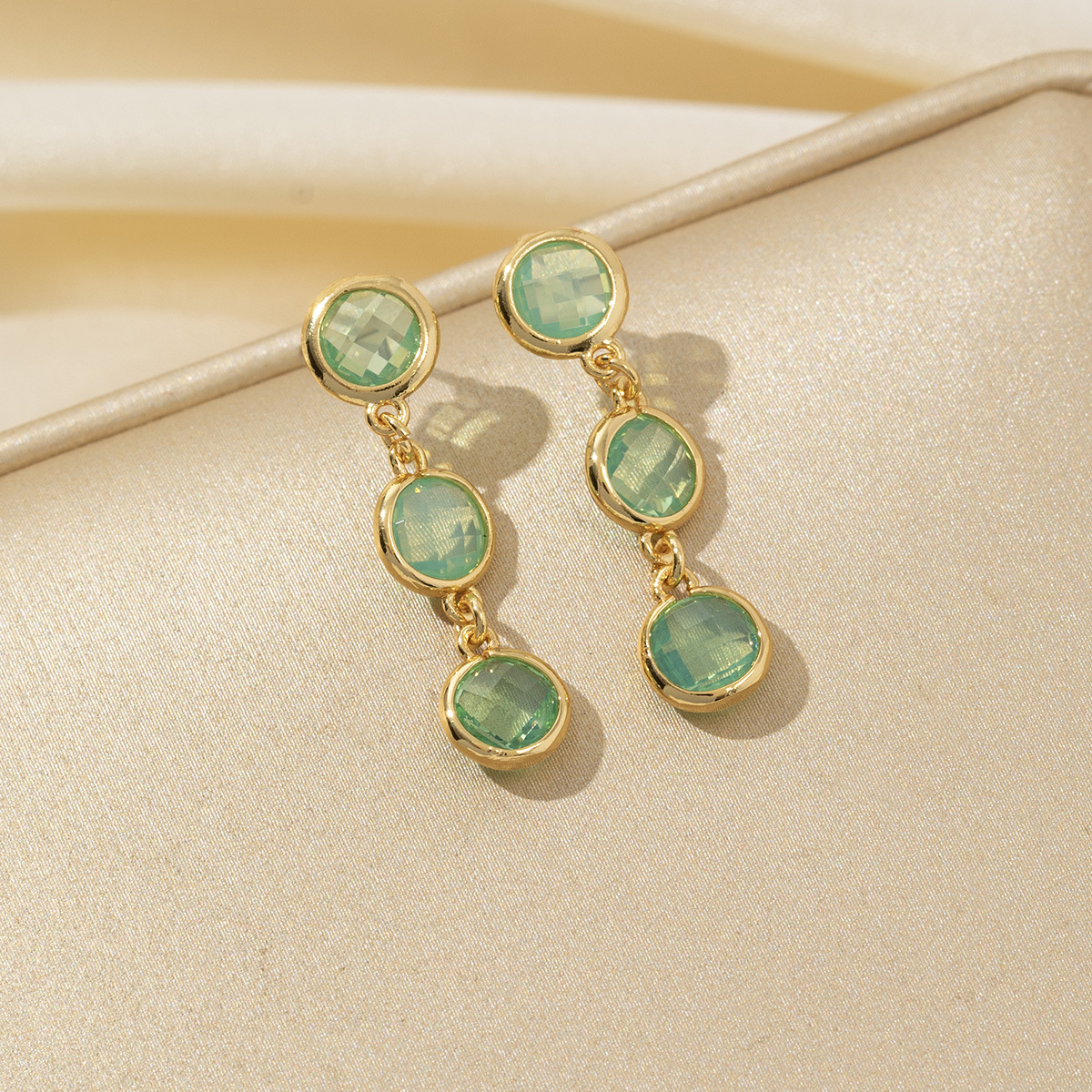 Gold-Plated Copper Minimalist Geometric Earrings