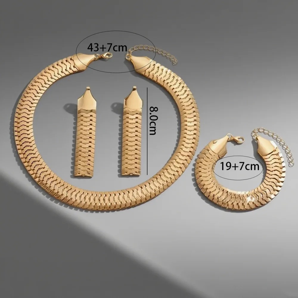 Necklace, Bracelet and Drop Earring Set