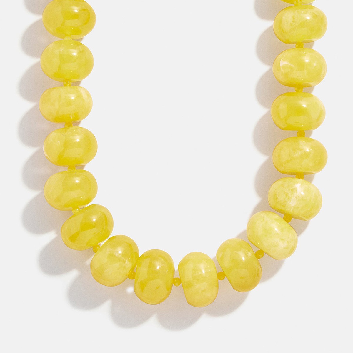 Colorful Marbled Acrylic Beaded Necklace