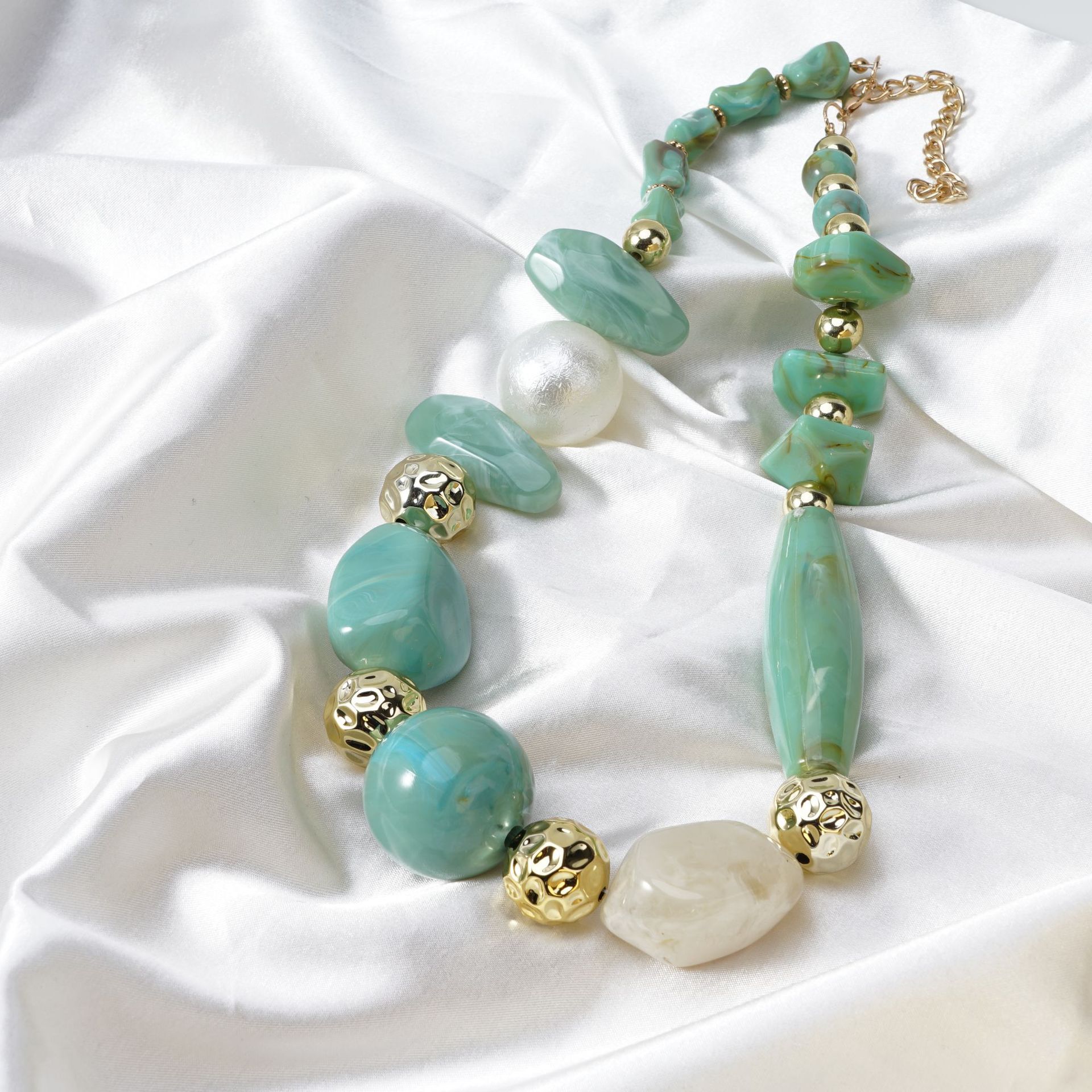 Irregular Resin Bead Choker