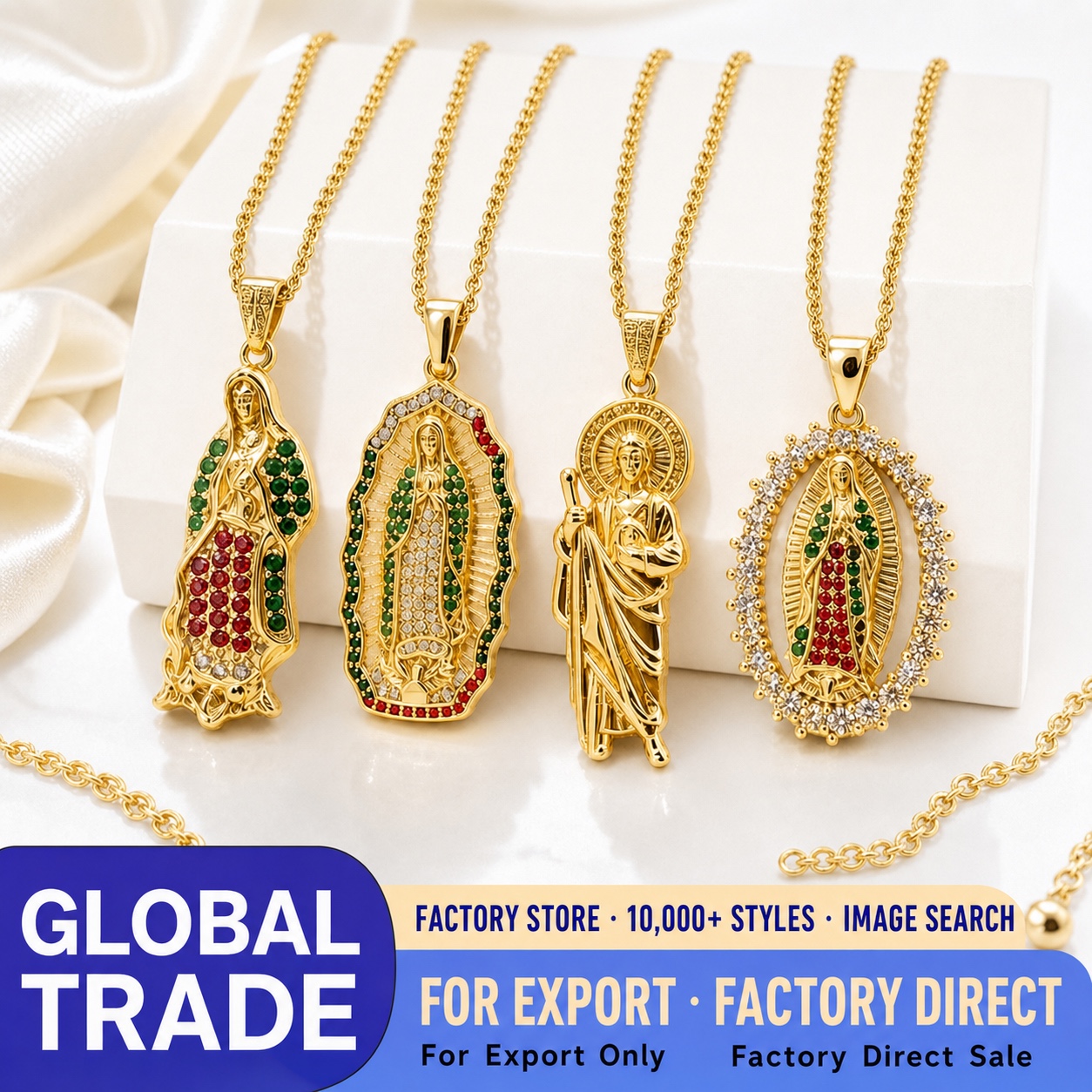 Gold-Plated Copper Zircon Choker