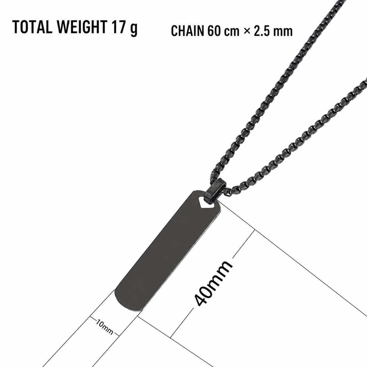 Stainless Steel Engravable Fan and Oval Pearl Necklace